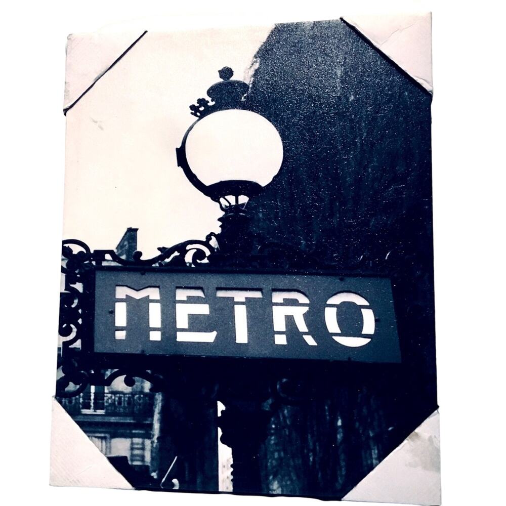 Large Canvas Art Print - Metro